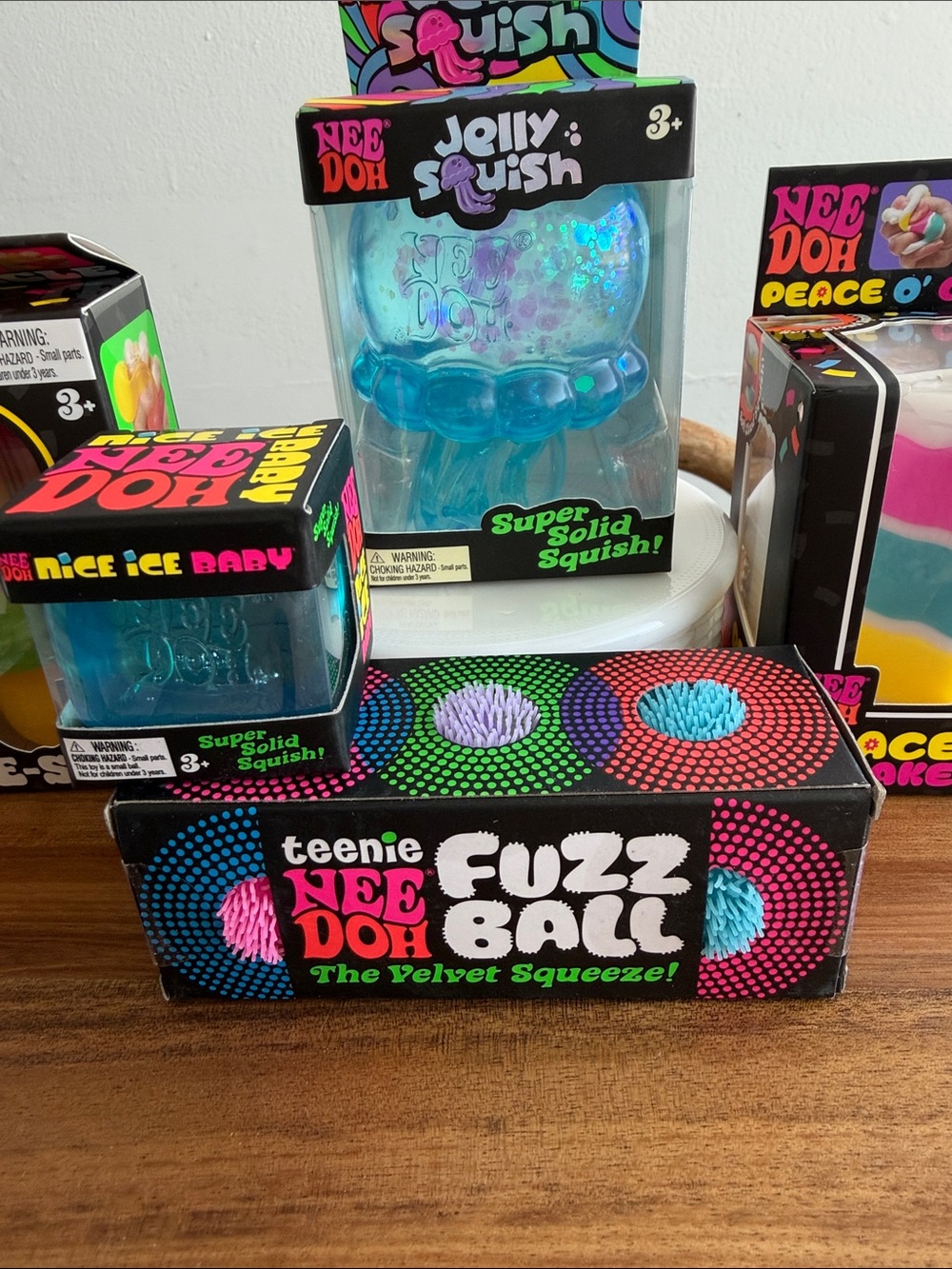 NeeDoh viral Squish Sensory Bundle - Jelly Squish, Peace O’ Cake, Nice-sicle - Picture 4 of 5